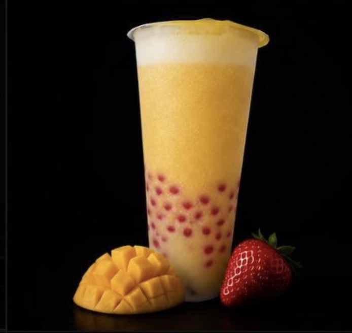 Mango Pineapple Strawberry Boba